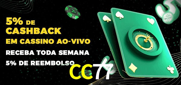 Promoções do cassino ao Vivo CC77
